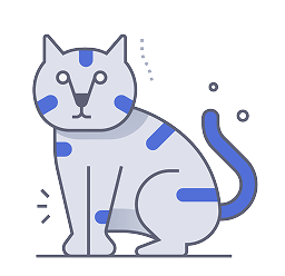 Cute cat illustration